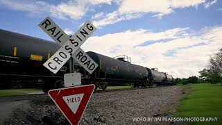CSX empty ethanol train B796 heads north at Kelly, Kentucky