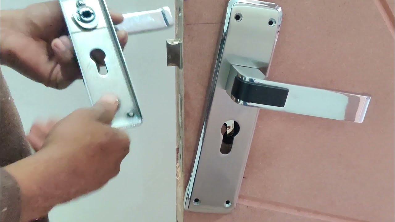 Double Handle Door Lock Sahi Tarika Kaise Fitting Karen YouTube