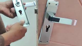 Double Handle Door Lock Sahi Tarika Kaise Fitting Karen