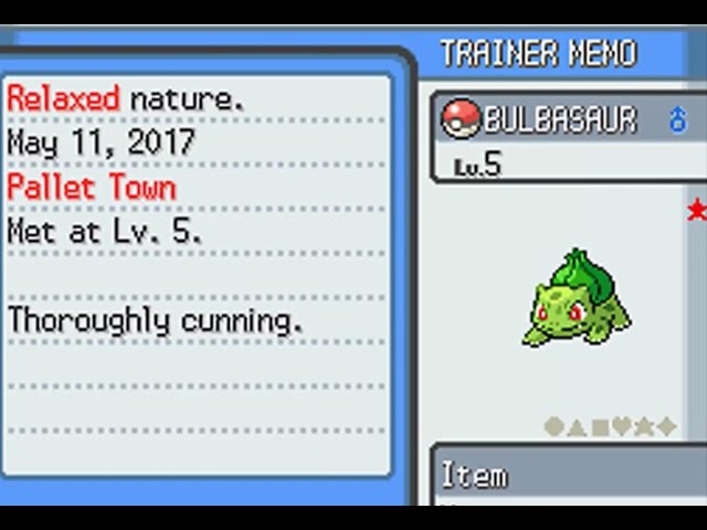 Gen 3] Shiny Bulbasaur in Japanese Fire Red after 7552 SR'S, completing the  Kanto trio! : r/ShinyPokemon