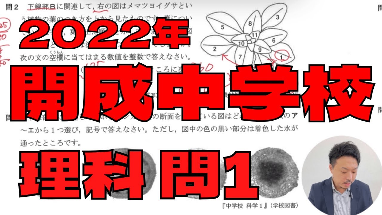 御三家】2022年開成中学校入試問題 理科大問1 解説【難関】 - YouTube
