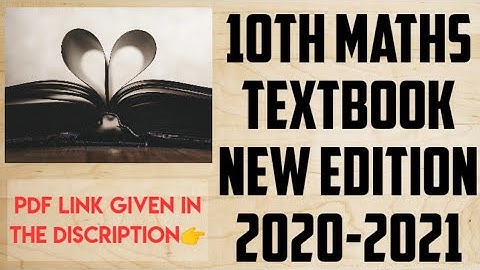10th Maths Textbook New Syllabus 2020-2021 | Download Here | English Medium |