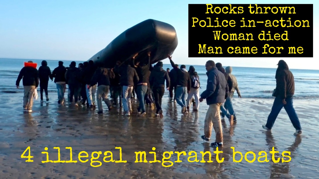 4 Illegal Migrant Boats Cross from Wissant to the UK