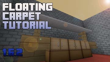 Minecraft :: Floating Carpet Tutorial / Shelf Design :: 1.6.2