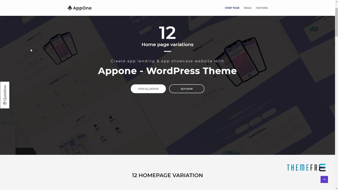 AppOne - App Landing WordPress Theme Zackary Maynerd - YouTube