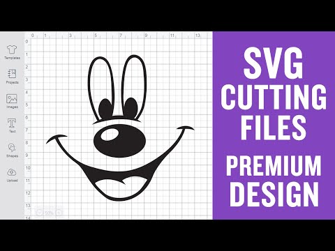 Mickey Mouse Smiling Face Svg Cut Files for Scan n Cut Premium cut SVG