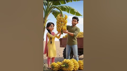 A couple waters banana tree to save it from drying up 😭 #ai #plants #save #water