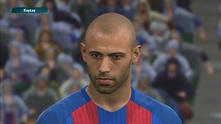 PES2017 Javier Mascherano 3D Face by KONAMI screenshot 3