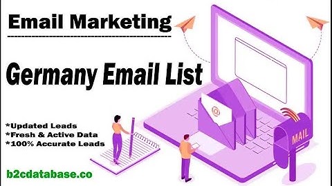 Germany Email List | Verified Germany B2C Email List & Consumer Email Database | German Email List
