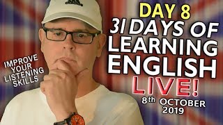 31 Days of Learning English - 8th October - improve your English - MISTAKES / TIME IDIOMS - day 8