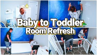 All New Room Makeover! Baby to Toddler Transformation Clean With Me 2023