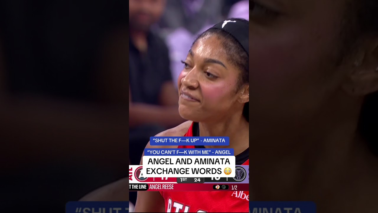 Angel and Aminata had words at the free throw line