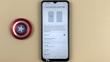 Auto action after pointer stops on Samsung A04s Android 13