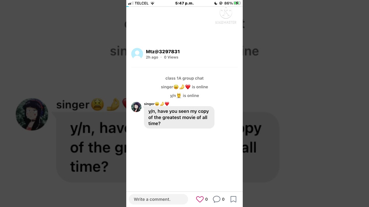 the hole ||mha texting video|| y/n x mha