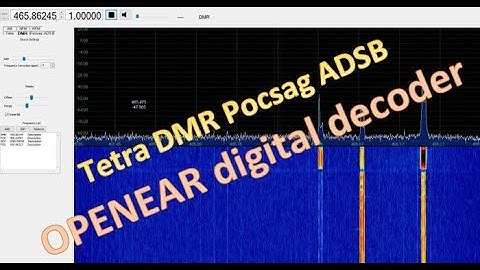 Tetra DMR Pocsag ADSB OPENEAR digital Decoder
