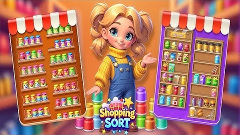 Shopping Sort - Color Puzzle (by T7 GAMES) IOS Gameplay Video (HD)