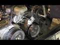 Replacing the water pump on a Land Rover Discovery 300TDI.