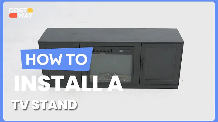 How to Install the 58 Inch TV Stand | HV10110 #costway #howto
