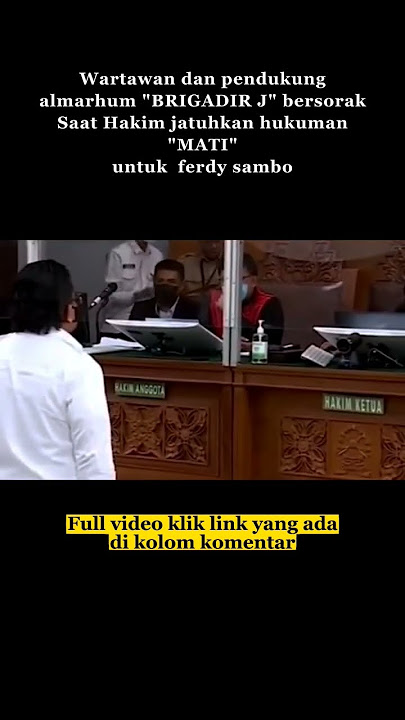 FERDY SAMBO HUKUMAN 'M4T1'😱😱 #videos #tiktok #trending #ferdysambo #brigadirj