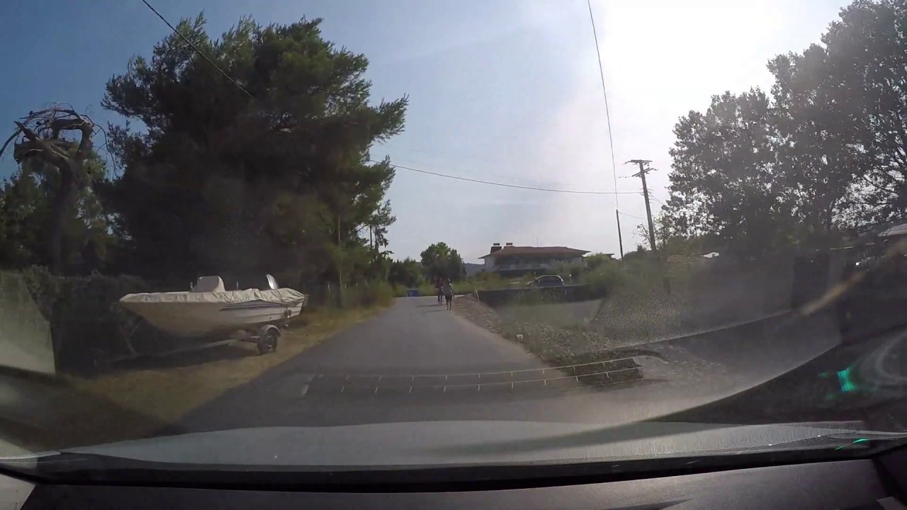 Road from Nikiti to Ormos Panagias(Trani Ammouda beach)
