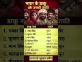 भारत के डाकू और उनकी जाति ❗Indian bandits and their castes#ytshorts #gk #ias