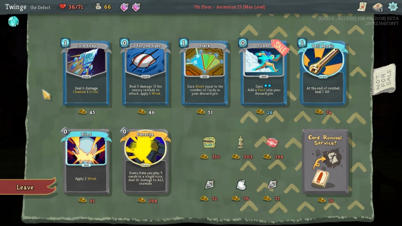 Classic Slay the Spire: 'Garbage Cards Made Good' Defect Run (A15)  [Aired 2018-08]