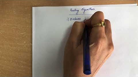 48. #distancevector  Unicast routing, least cost routing, Distance vector routing