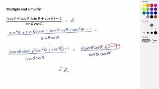 Simplifying Trigonometric Expressions using Identities