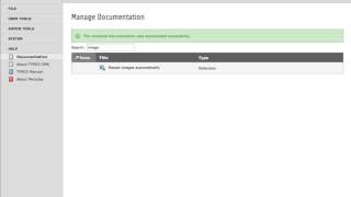 Documentation module in TYPO3 6.2 LTS