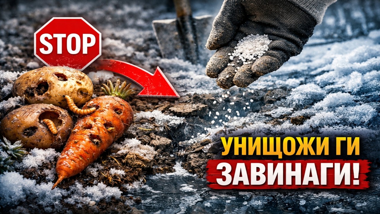 НЕ ХРАНЕТЕ ТЕЛЕНИЯ ЧЕРВЕЙ! Направете ТОВА с почвата през зимата и ще го унищожите ЗАВИНАГИ.