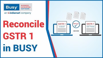 Download & Reconcile GSTR-1 in BUSY (English)