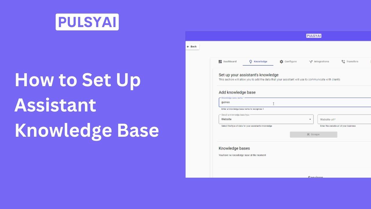 How to Set Up an AI Voice Assistant Knowledge Base - YouTube