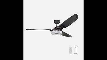 Carro Modern Indoor/Outdoor Smart ceiling fan 56" 3 Blade with remote control. Works with