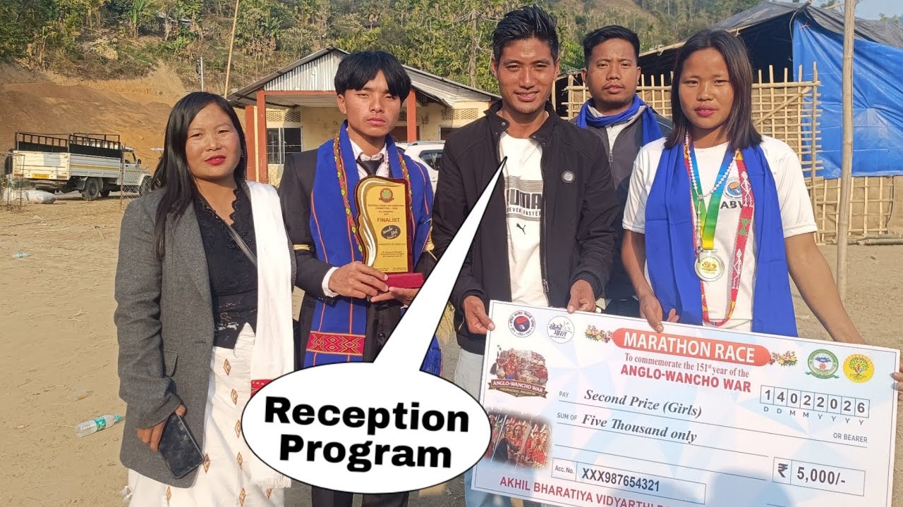 Reception Program Of Wancho Idol Runner Up & Second Winner Anglo War Marathon Race