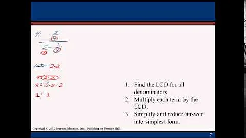 Complex Fractions, Order of Operations, and Mixed Numbers: MAT 031 Chap 3.6 Notes Video