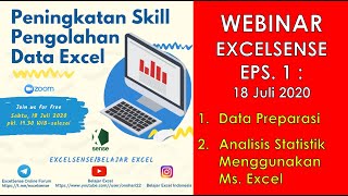 Webinar Excel Pengolahan Data dan Analisis Statistik Menggunakan Ms. Excel screenshot 5