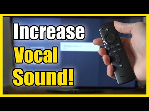 How to Increase Sound for Vocals & Dialogue on Firestick 4k Max (Boost  Audio) - YouTube