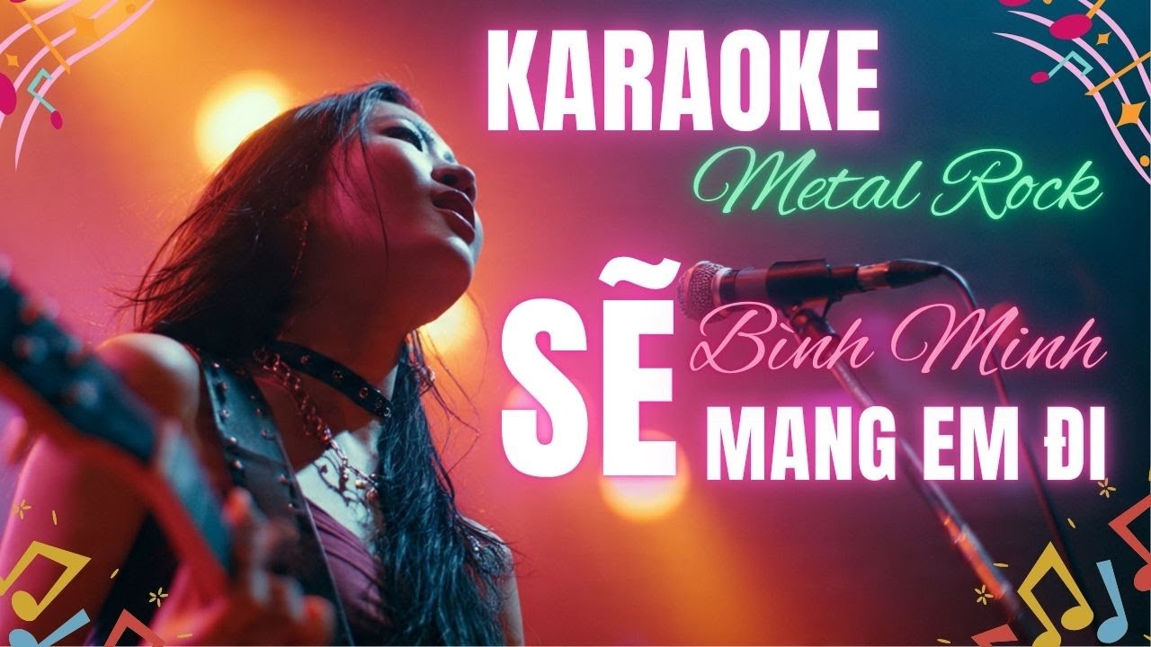 Bình Minh Sẽ Mang Em Đi ( Metal Rock Karaoke) | Nhạc Bolero Rock Hot Trend TikTok #metalrock #rock