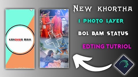 1 Photo Layer Khortha Song Video Editing Alight Motion | Khortha 1 Photo Layer Bol Bam Video Editing