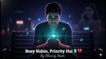Busy Nahin, Priority Hai 📱💔 | Reality Check Rap Song | Heartbreak Emotional Rap By Bhaway Beats