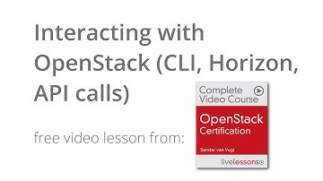 Interacting with OpenStack (CLI, Horizon, API calls) - OpenStack management interfaces