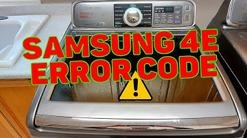 How To Fix a 4E Error Code on a Samsung Washer | WATCH This First!