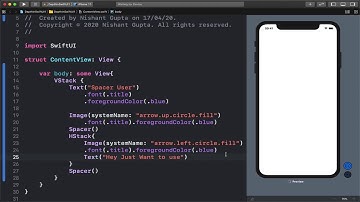 Hindi SwiftUI Mastering In Spacer   Depth In SwiftUI Tutorial   WITH Nishant HD