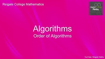 Decision 1 Year 1: Order of algorithms