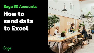 Sage 50 Accounts (UK): How to send data to Excel