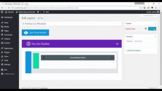 Divi Module / Layout inside widget