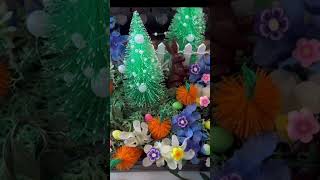 DIY Springtime Easter Decor with Vintage Toys & Dollar Tree Finds! #dollartree