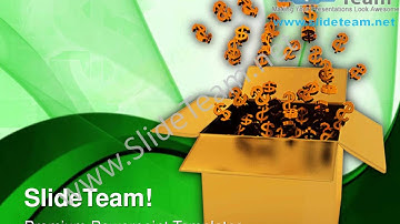 Box With Golden Dollar Sign Money PowerPoint Templates ppt Themes 1012 Slides Backgrounds