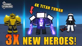 Roblox Sword Warriors: New Hero 4K Titan Tvman! screenshot 5