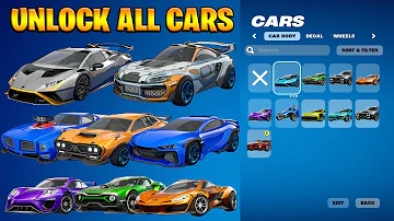 How To Get ALL Rocket League Cars NOW FREE In Fortnite! (Lamborghini STO, Mako & More)